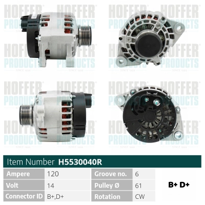 Alternator (H5530040R)