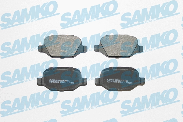 Brake Pad Set, disc brake (5SP871)