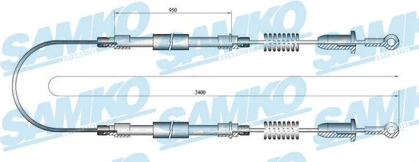 Cable Pull, parking brake (C0602B)