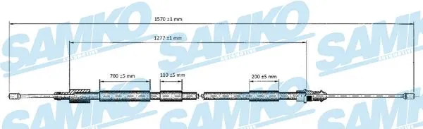 Cable Pull, parking brake (C0119B)