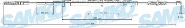 Cable Pull, parking brake (C0303B)