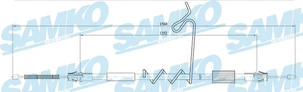Cable Pull, parking brake (C0291B)