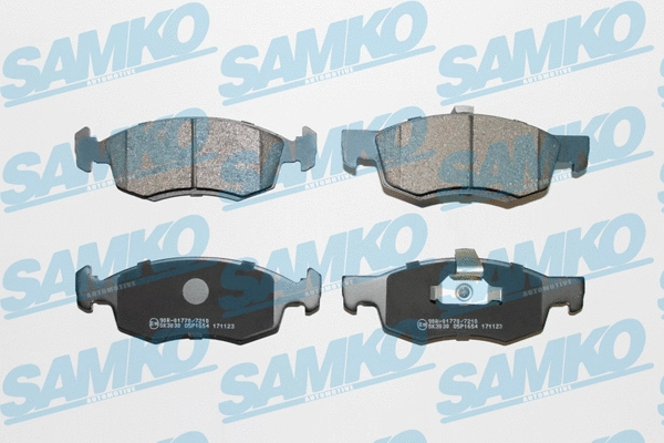 Brake Pad Set, disc brake (5SP1654)