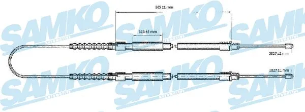 Cable Pull, parking brake (C0176B)