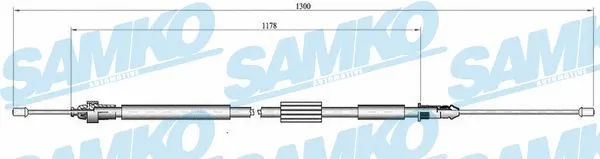 Cable Pull, parking brake (C0465B)