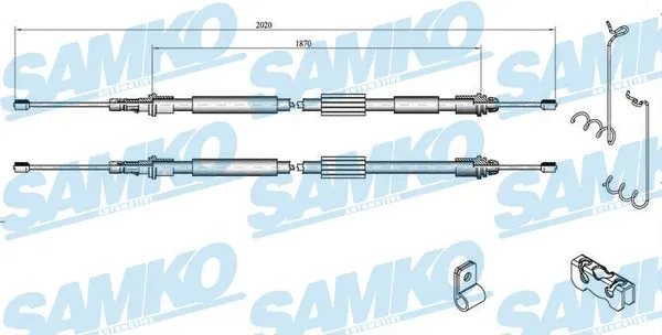 Cable Pull, parking brake (C0283B)