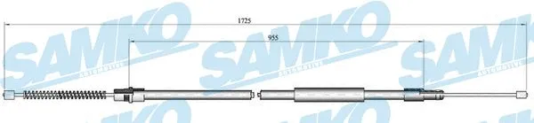 Cable Pull, parking brake (C1261B)