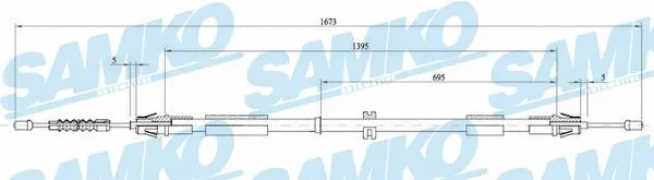 Cable Pull, parking brake (C0267B)