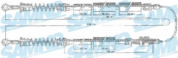 Cable Pull, parking brake (C0090B)