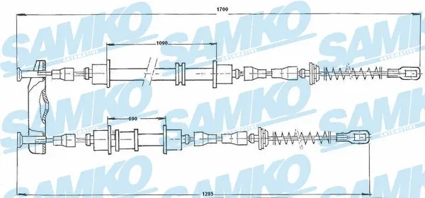 Cable Pull, parking brake (C0534B)