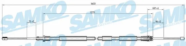 Cable Pull, parking brake (C0118B)