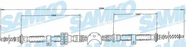 Cable Pull, parking brake (C0220B)