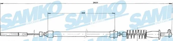 Cable Pull, parking brake (C0216B)