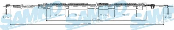 Cable Pull, parking brake (C0618B)