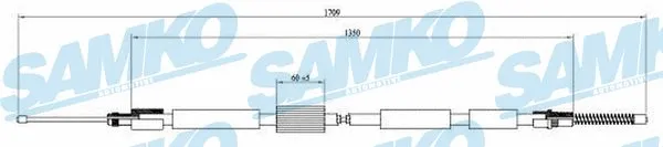 Cable Pull, parking brake (C0003B)