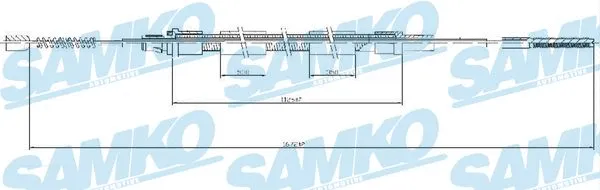 Cable Pull, parking brake (C0931B)
