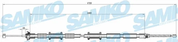 Cable Pull, parking brake (C0169B)