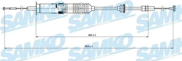 Cable Pull, clutch control (C0222C)