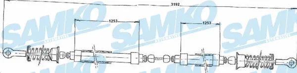 Cable Pull, parking brake (C0804B)