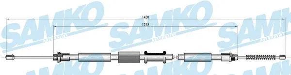 Cable Pull, parking brake (C0343B)