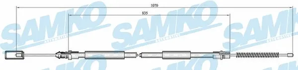 Cable Pull, parking brake (C0694B)