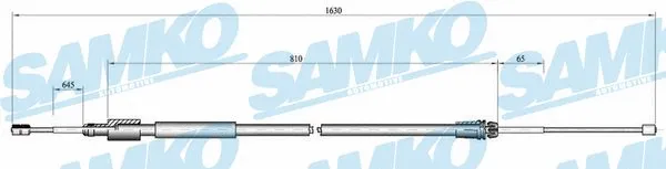 Cable Pull, parking brake (C0098B)