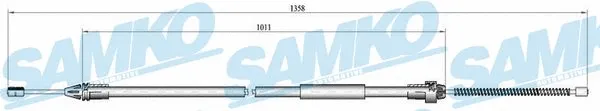 Cable Pull, parking brake (C0683B)