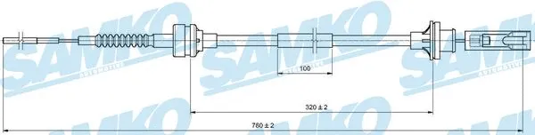 Cable Pull, clutch control (C0467C)