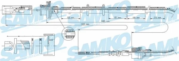 Cable Pull, clutch control (C0048C)