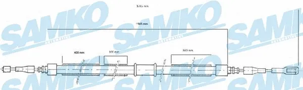 Cable Pull, parking brake (C0039B)