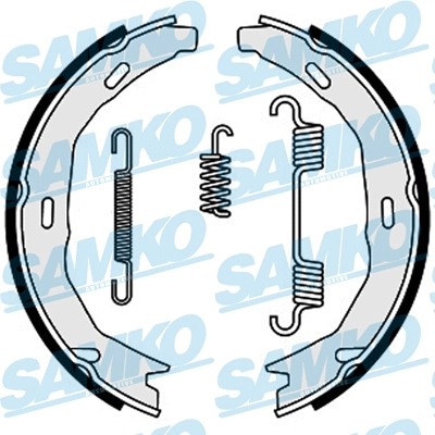 Brake Shoe Set, parking brake (89660)