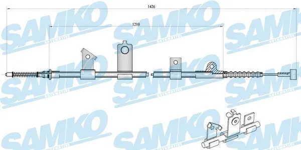 Cable Pull, parking brake (C0488B)