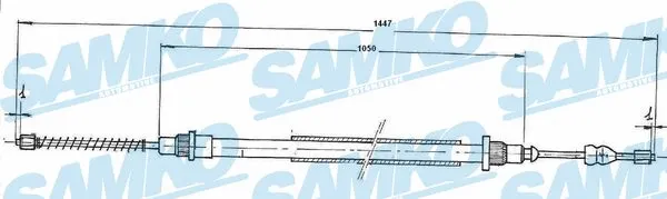 Cable Pull, parking brake (C0745B)