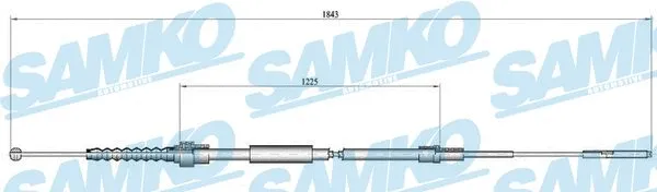 Cable Pull, parking brake (C0933B)