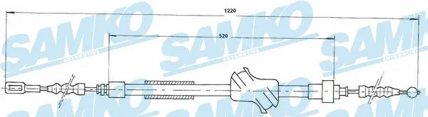 Cable Pull, parking brake (C0041B)