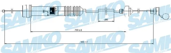 Cable Pull, clutch control (C0013C)