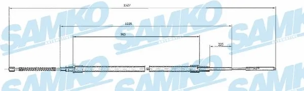 Cable Pull, parking brake (C0964B)