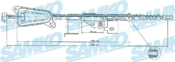 Cable Pull, parking brake (C0483B)