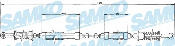 Cable Pull, parking brake (C0196B)