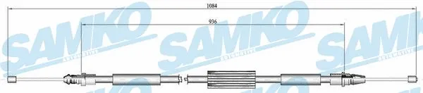 Cable Pull, parking brake (C0728B)