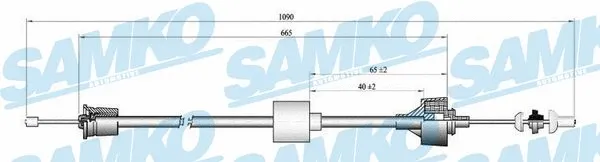 Cable Pull, clutch control (C0191C)