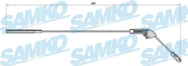 Cable Pull, parking brake (C0579B)