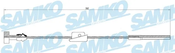 Cable Pull, parking brake (C0231B)