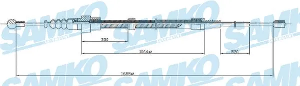 Cable Pull, parking brake (C0953B)