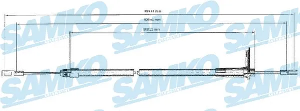 Cable Pull, parking brake (C0440B)