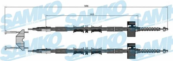 Cable Pull, parking brake (C0535B)