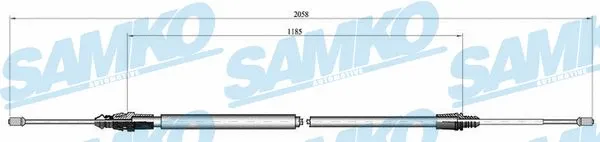 Cable Pull, parking brake (C0004B)