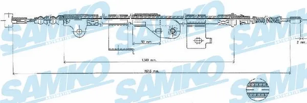Cable Pull, parking brake (C0503B)