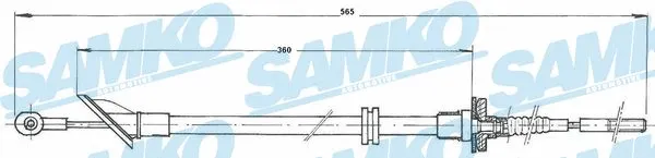 Cable Pull, clutch control (C0133C)