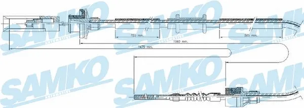 Cable Pull, clutch control (C0046C)